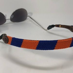 Unisex Rep Stripe Needlepoint Straps